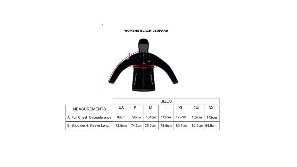 WOMENS BLACK LEOPARD SOFTSHELL - Image 3